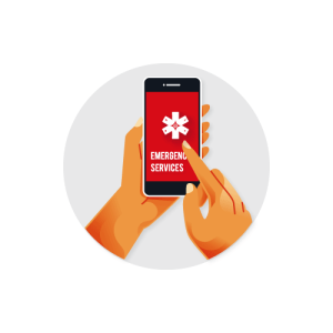 Gayther Care - Emergency Telephone Numbers (White)