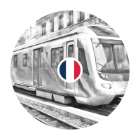 Gayther Enhanced - Paris Metro (RATP) - Icon B&W