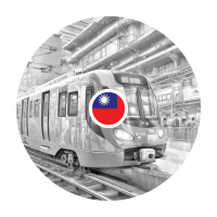 Gayther Enhanced - Taipei Mass Rapid Transit (MRT) - Icon B&W